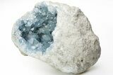 Sky Blue Celestine (Celestite) Crystal Geode - Madagascar #210377-3